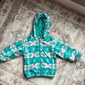 Columbia Kids' Turquoise and Pink Patterned Jacket